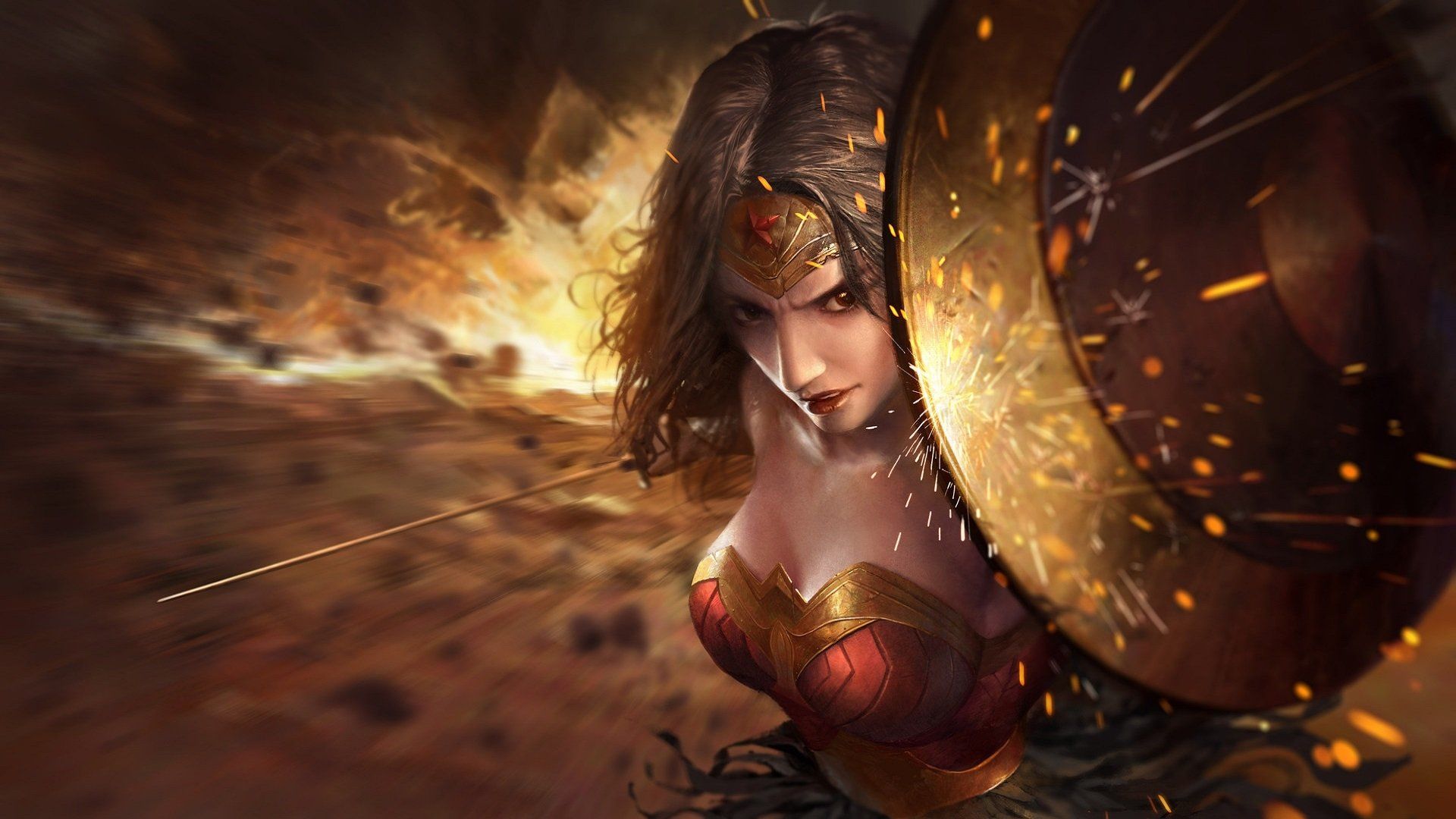 Hình nền Wonder Woman cho máy tính