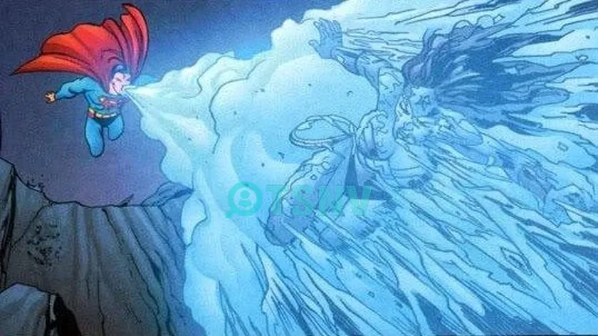 Superman có hơi thở làm lạnh mọi thứ
