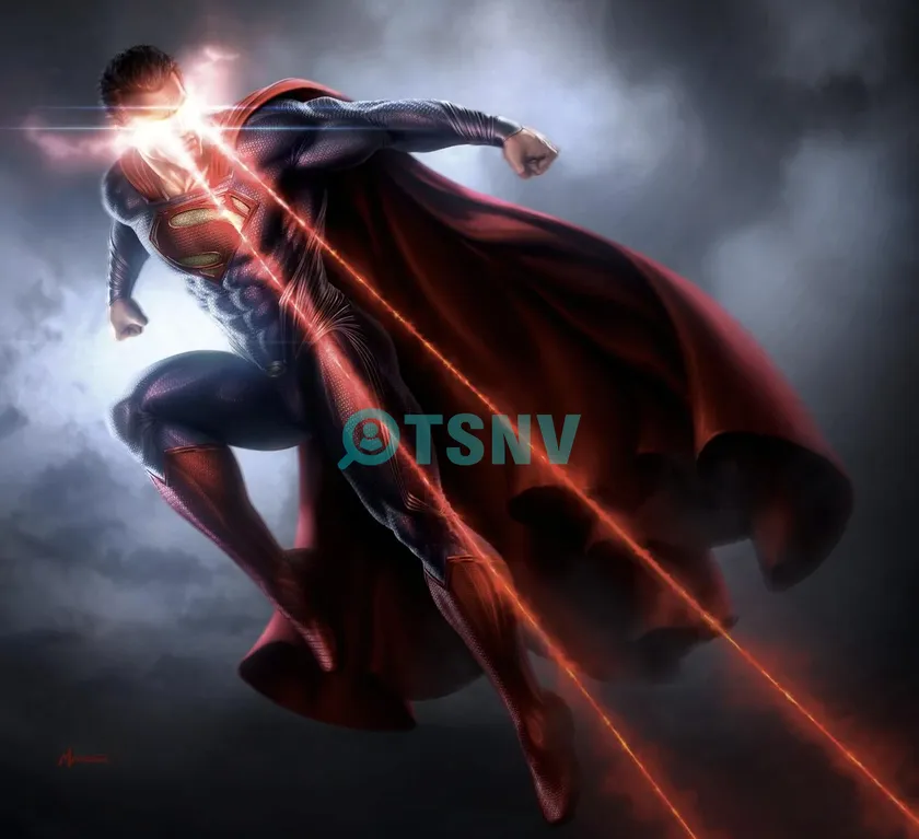 Superman bắn tia laser